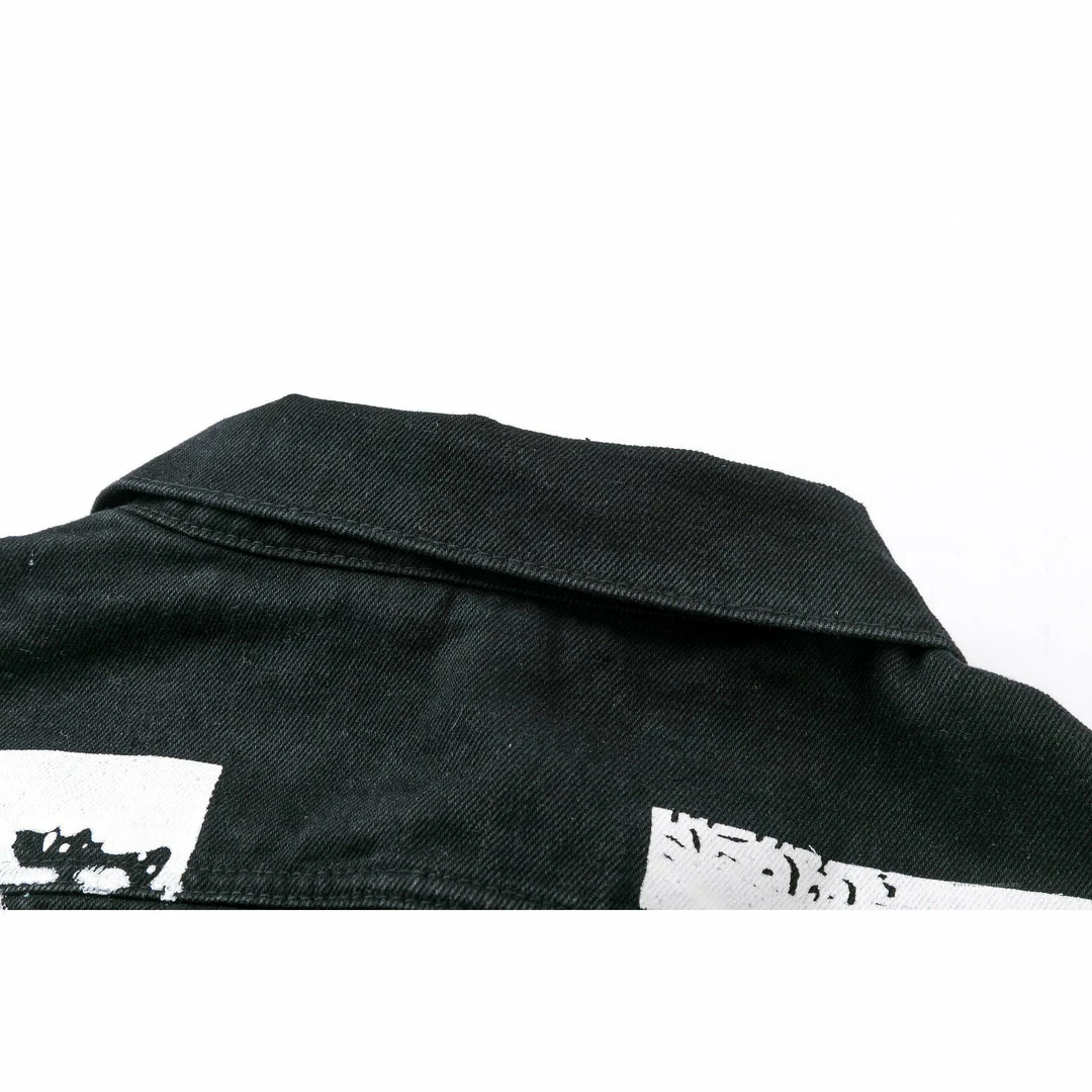HypeYourBeast Off White Denim Black Jacket – White Hoodies & Jackets