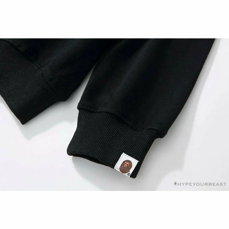 BAPE X Bathing Ape Head Long Sleeve Shirt ‘BLACK’