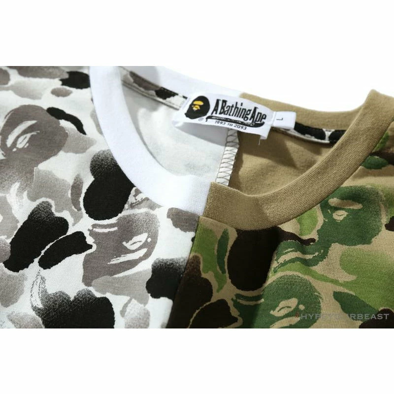 BAPE Chinese Style Ink 10th Anniversary Camouflage Tee Shirt ‘Green & White’ Clothes
