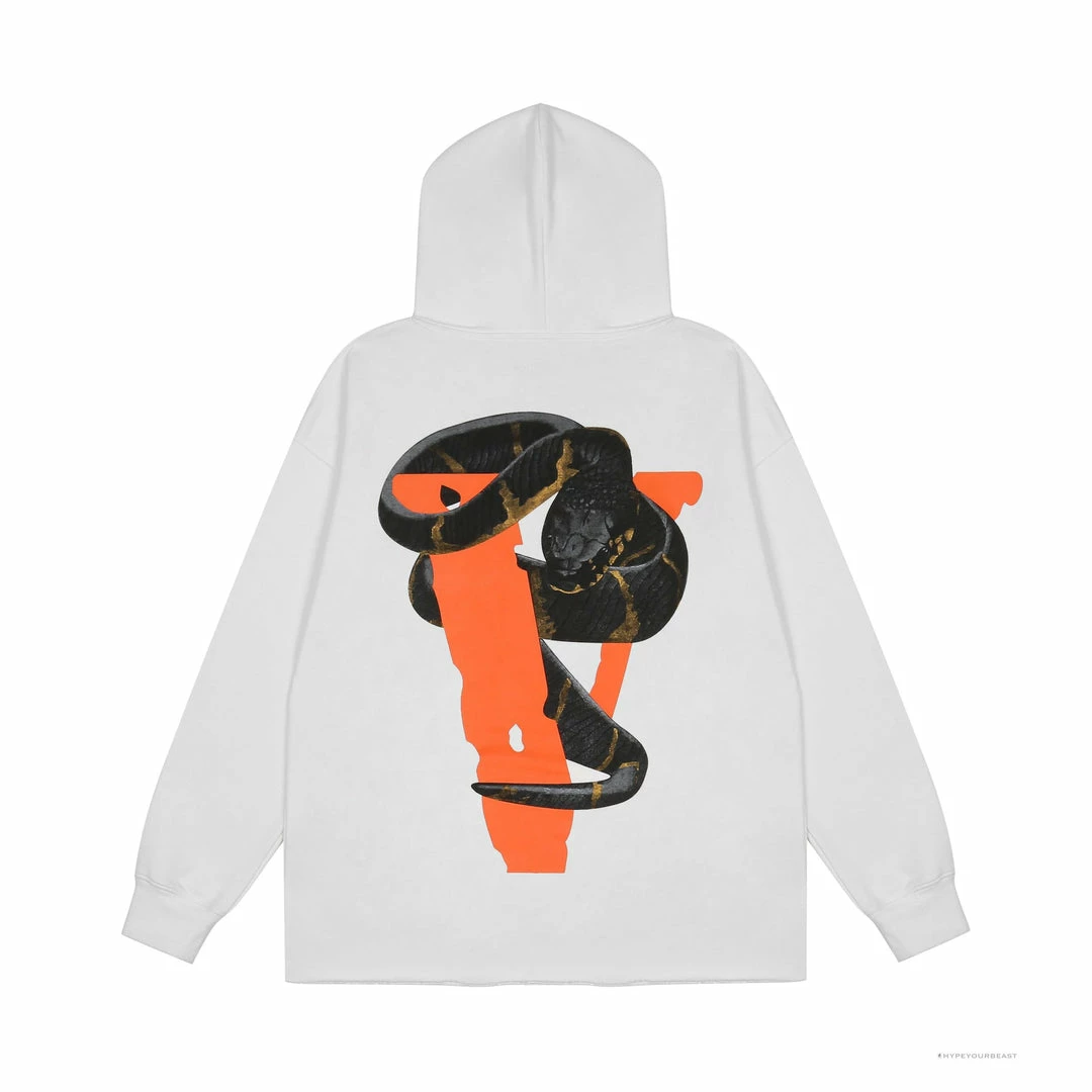 HypeYourBeast Hoodies & Jackets Vlone Hoodie White Snake Eye