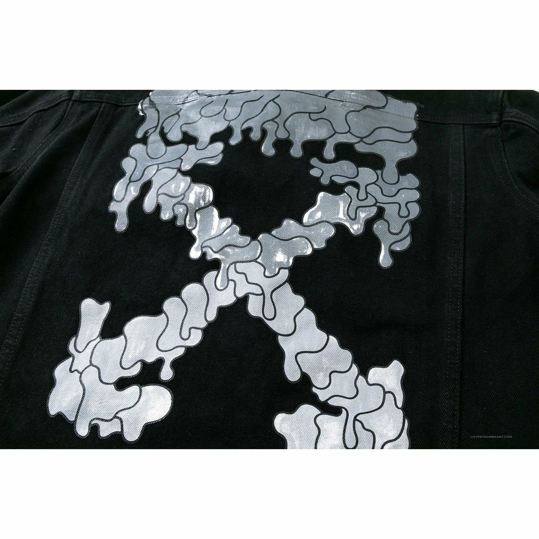 HypeYourBeast Off White Denim Black Jacket – Black Hoodies & Jackets