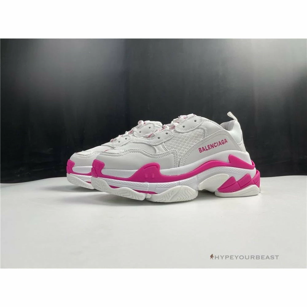 hypeyourbeast Ba*len*cia*ga triple s bcg triple s white pink