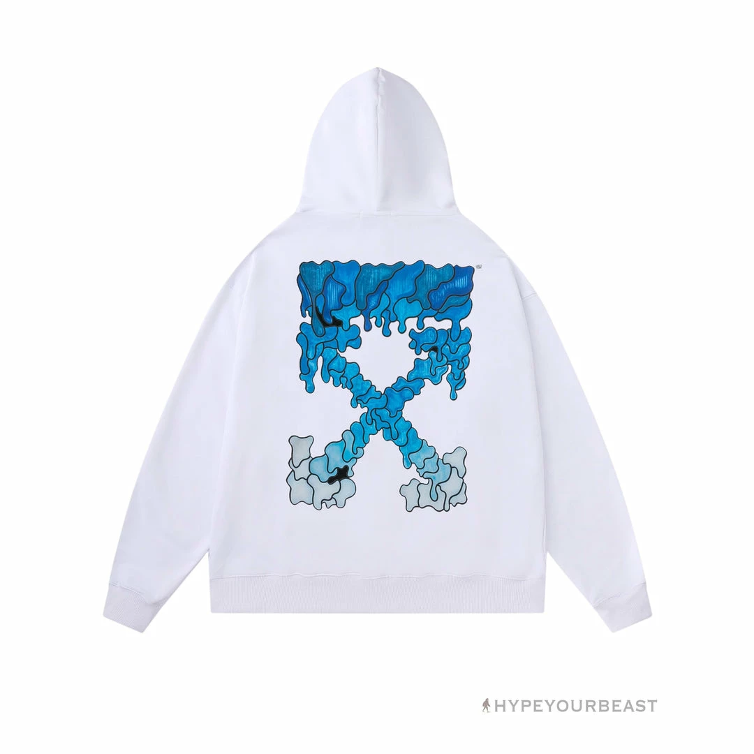 HypeYourBeast Off White Hoodie Royal – White