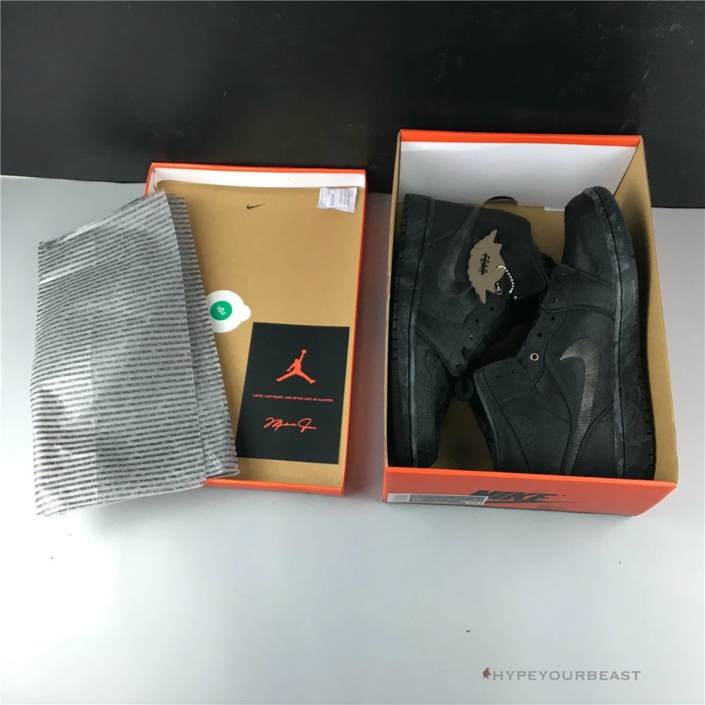 Air Jordan 1 Mid X CLOT ‘Black’