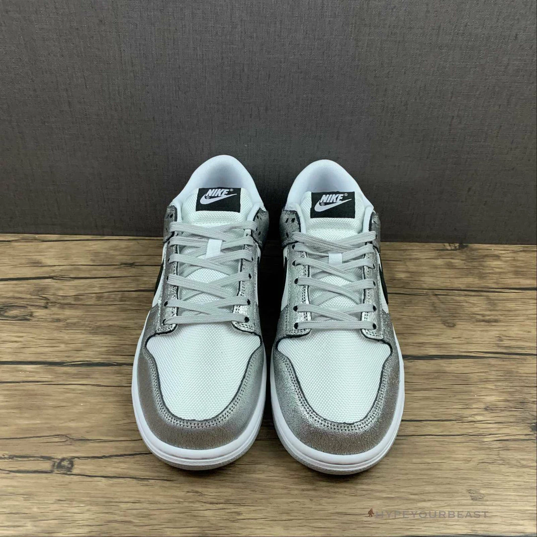 HypeYourBeast Nike Dunk Low Cracked Leather Silver