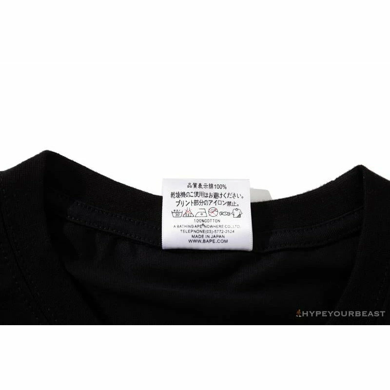 Clothes BAPE Spoof Dollar Bill Tee Shirt ‘BLACK’