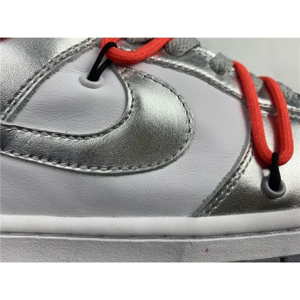 Nike Off-White X Dunk Low ‘Metallic Silver’