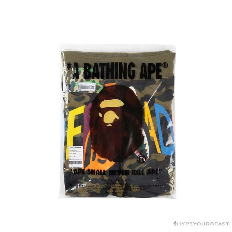 Clothes BAPE X READYMADE Tiger Head Foam Camouflage Shorts ‘GREEN’