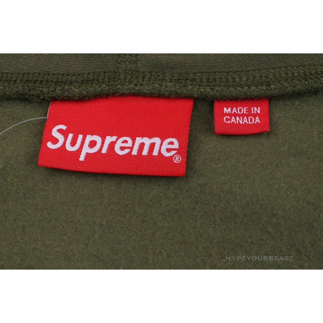 hypeyourbeast S*p*e cross box logo hoodie green