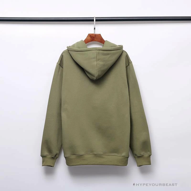 BAPE X Bathing Ape Head Hoodie ‘ARMY GREEN’