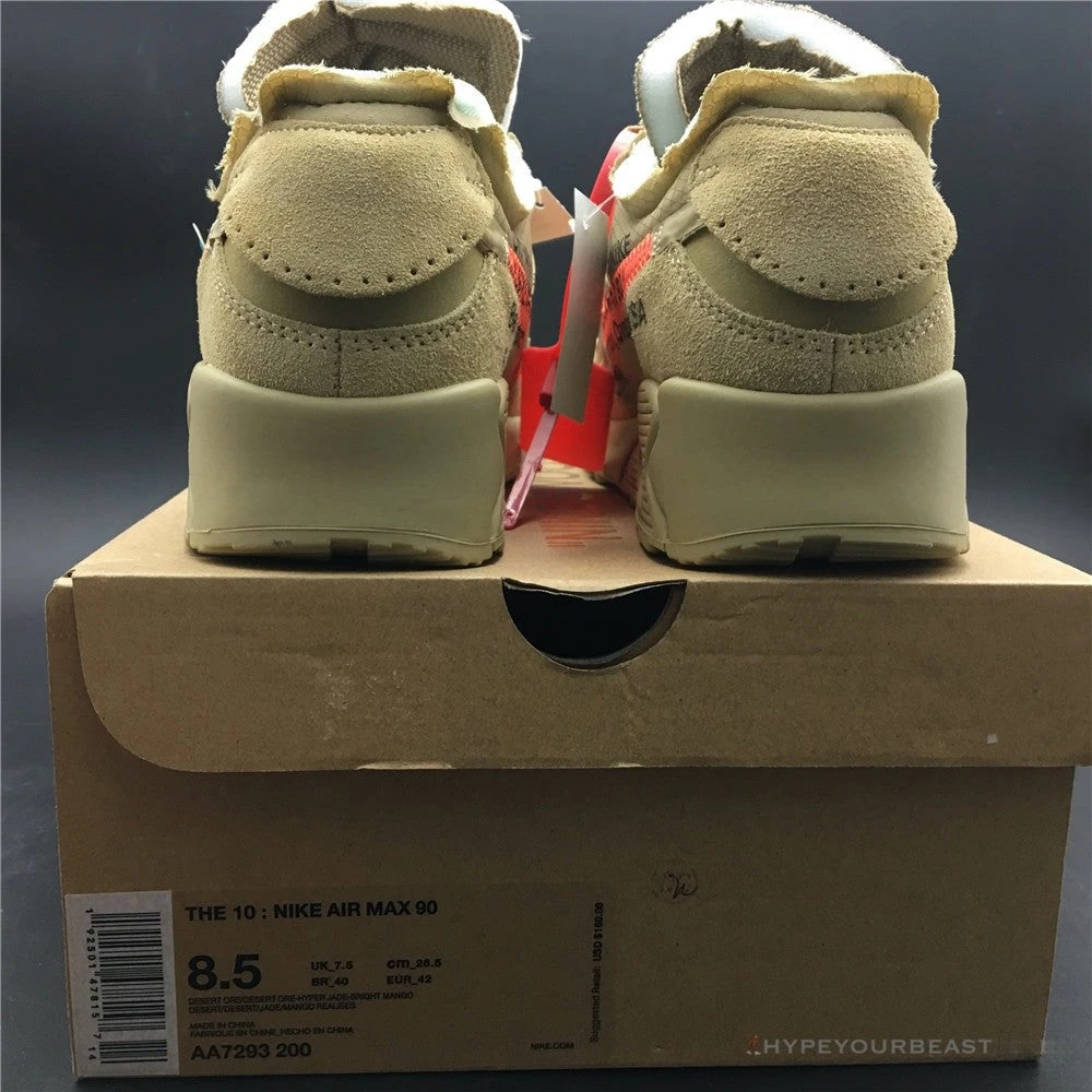 Off White X Nike Air Max 90 “Desert Ore”