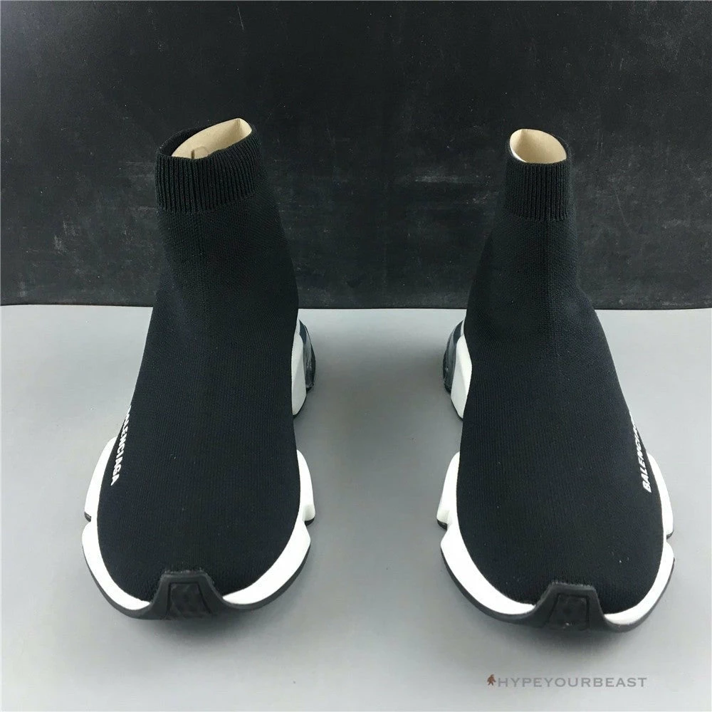 Ba*len*cia*ga bcg sock sneakers clear sole – black