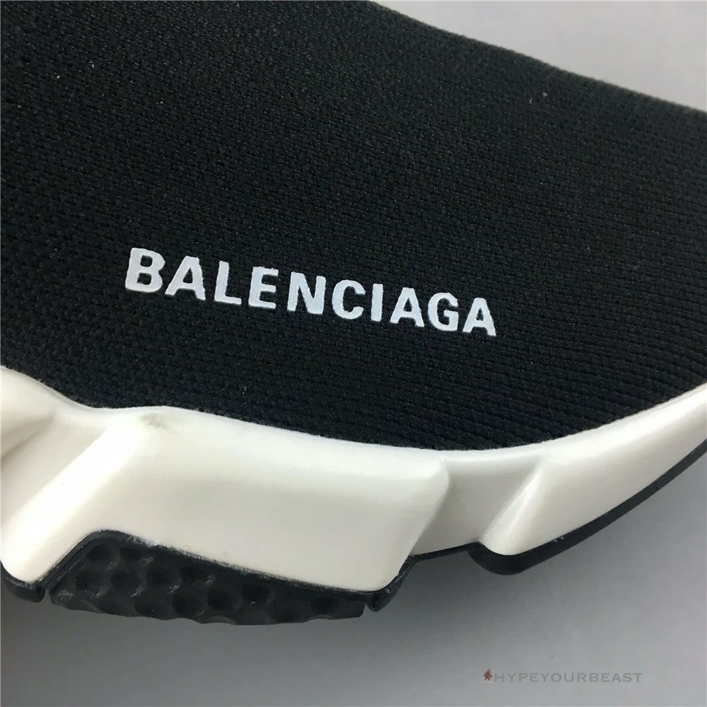 Ba*len*cia*ga bcg sock sneakers clear sole – black
