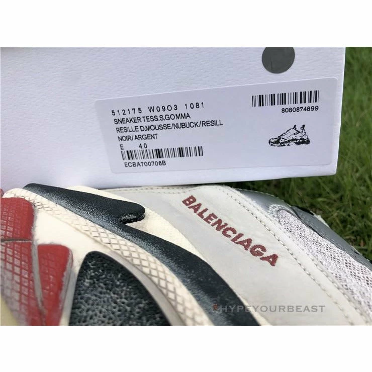 Ba*len*cia*ga bcg triple s sneakers silver grey red