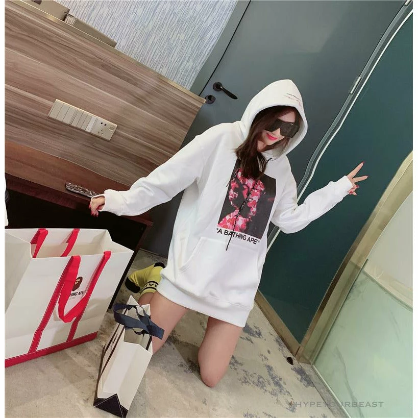 BAPE Marilyn Monroe Powder Camouflage Hoodie ‘WHITE’