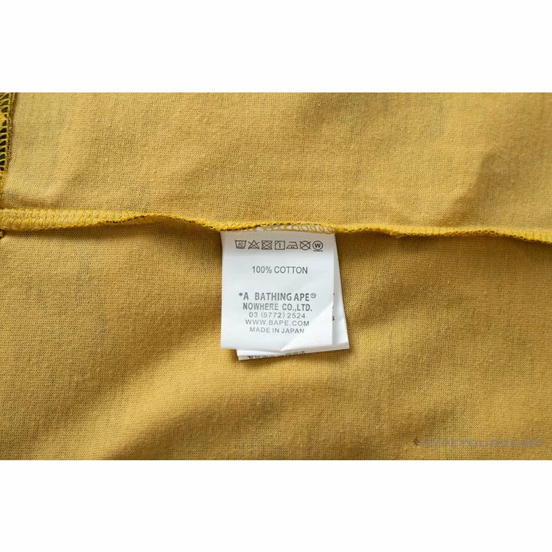 Clothes BAPE KIDS Elbow Hug Gorilla Camouflage Tee Shirt ‘YELLOW’