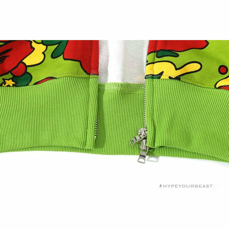 BAPE Shark Head STA Star Camouflage Hoodie ‘GREEN’