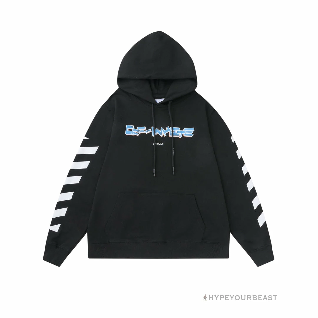 HypeYourBeast Off White Hoodie Looney – Black Hoodies & Jackets