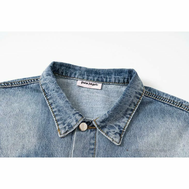 HypeYourBeast Hoodies & Jackets Palm Angels Jean Jacket Blue