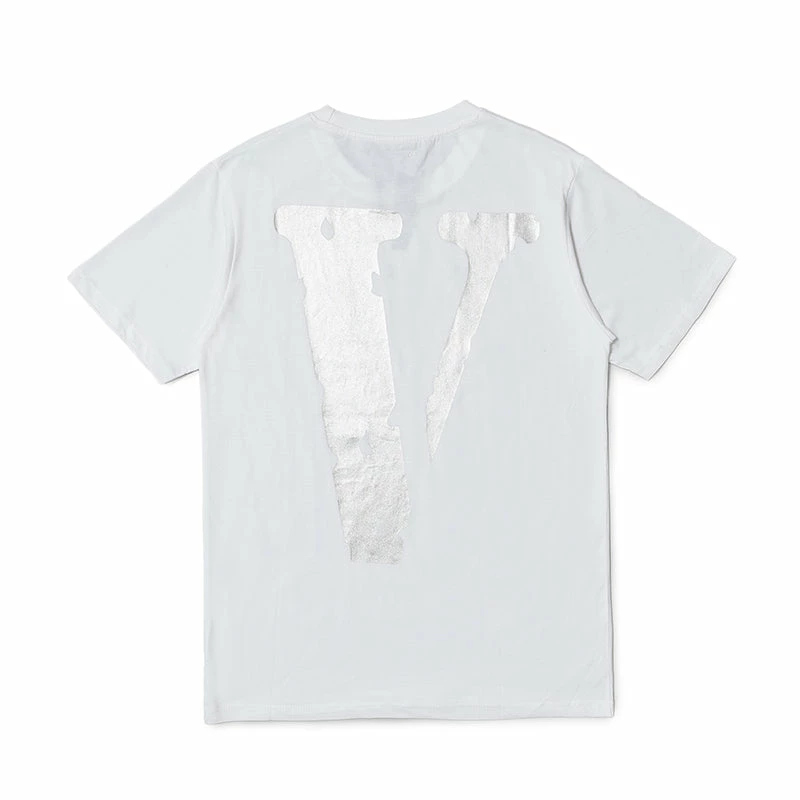 HypeYourBeast Vlone White And Silver Tee Shirt