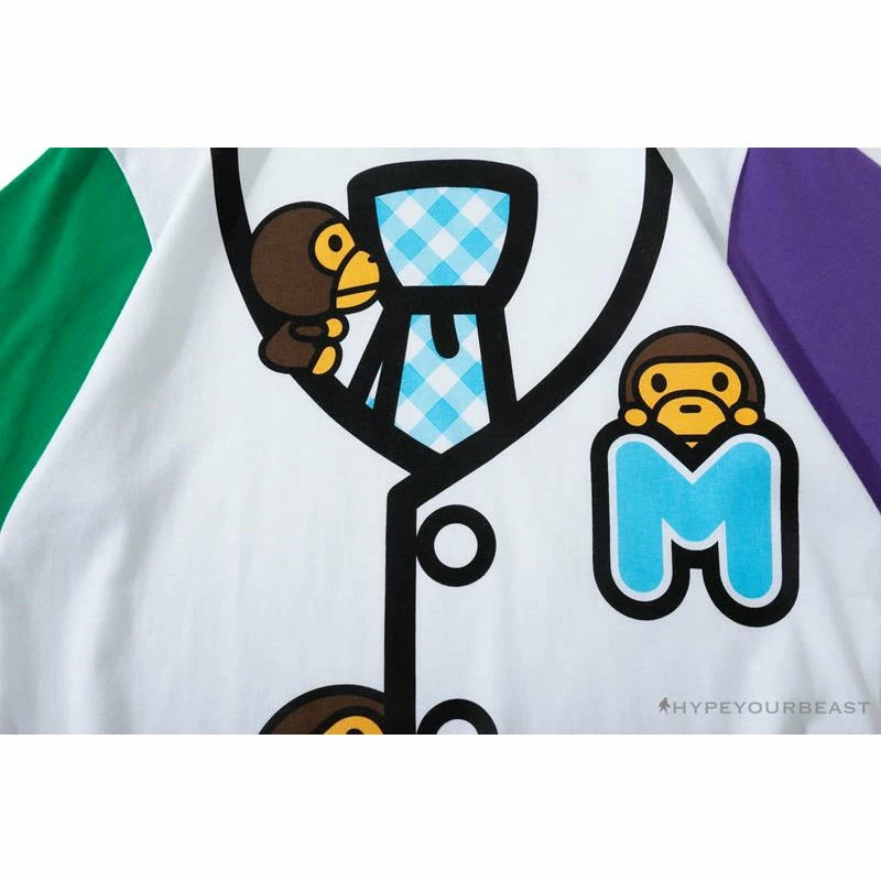 BAPE Baby Milo Cartoon Vest Color Matching Tee Shirt