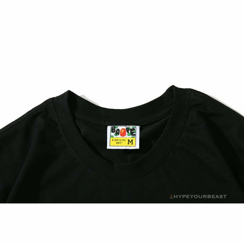 Clothes BAPE Green Ape Head Blue Storm Tee Shirt ‘BLACK’