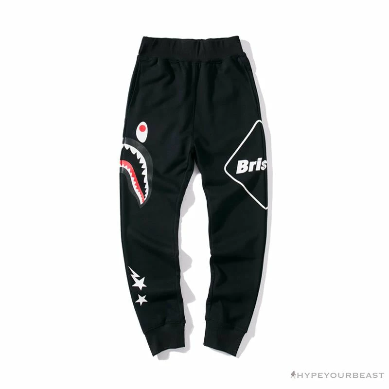 Clothes BAPE X FCRB Joint Color Pocket Shark Pants