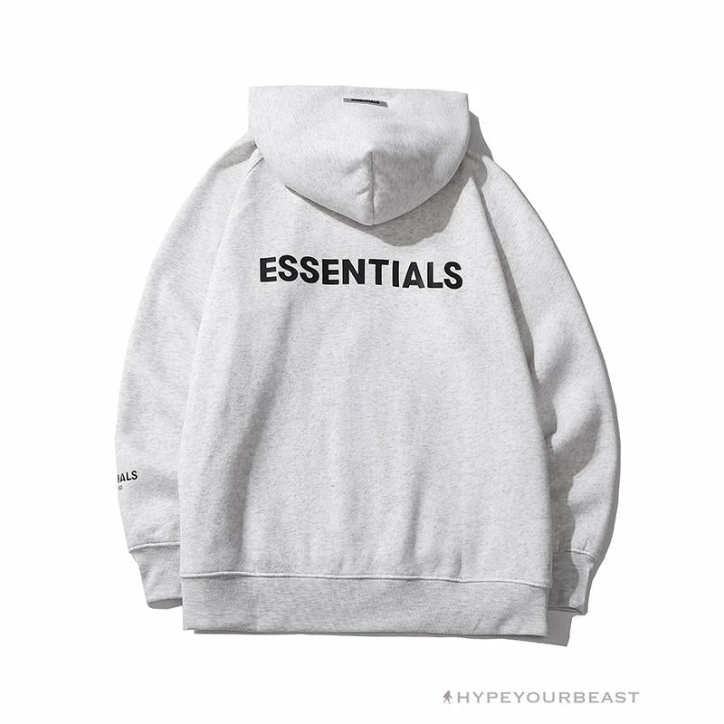 HypeYourBeast FOG Hoodie “ESSENTIALS’ Gray Hoodies & Jackets