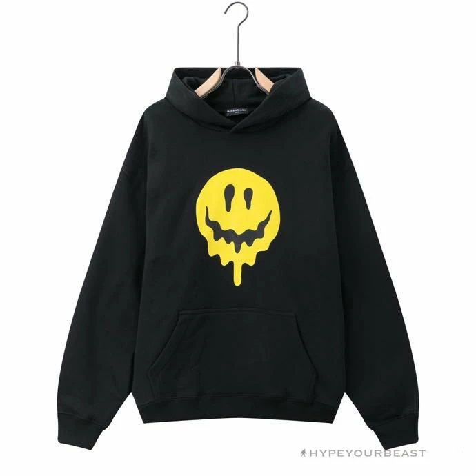 HypeYourBeast BCG Smile Hoodie Black Hoodies & Jackets