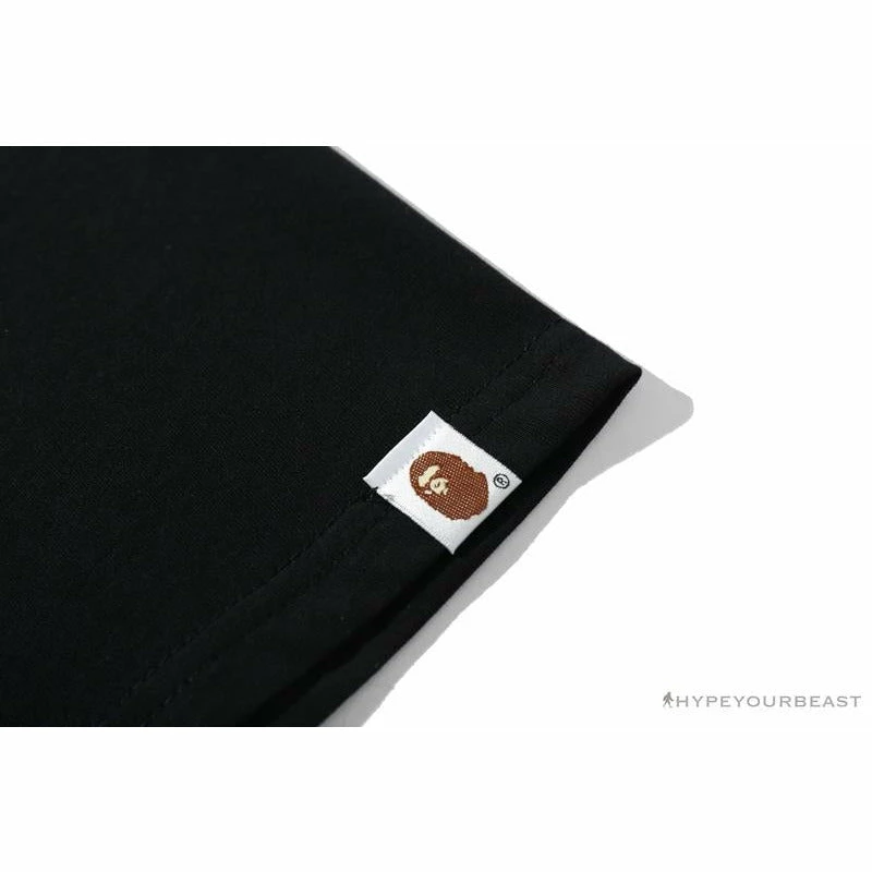 Clothes BAPE Universe Solar System Ape Man Head Tee Shirt ‘BLACK’