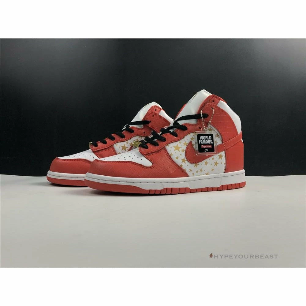 nike dunk high x S*p*e red