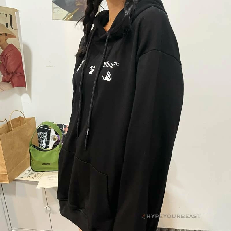 HypeYourBeast Hoodies & Jackets Off-White Green Hoodie – Black