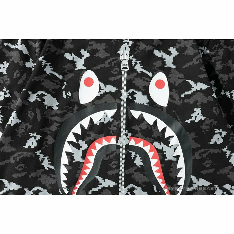 BAPE Digital Pixel Camouflage Tee Shirt ‘BLACK’ Clothes