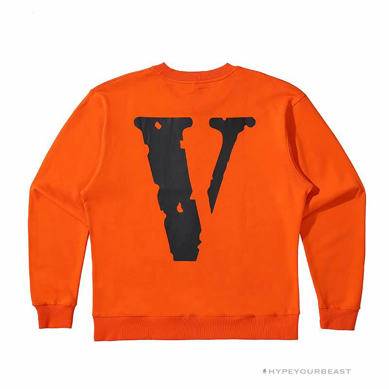 HypeYourBeast Shirts Vlone Black Shirt – Orange