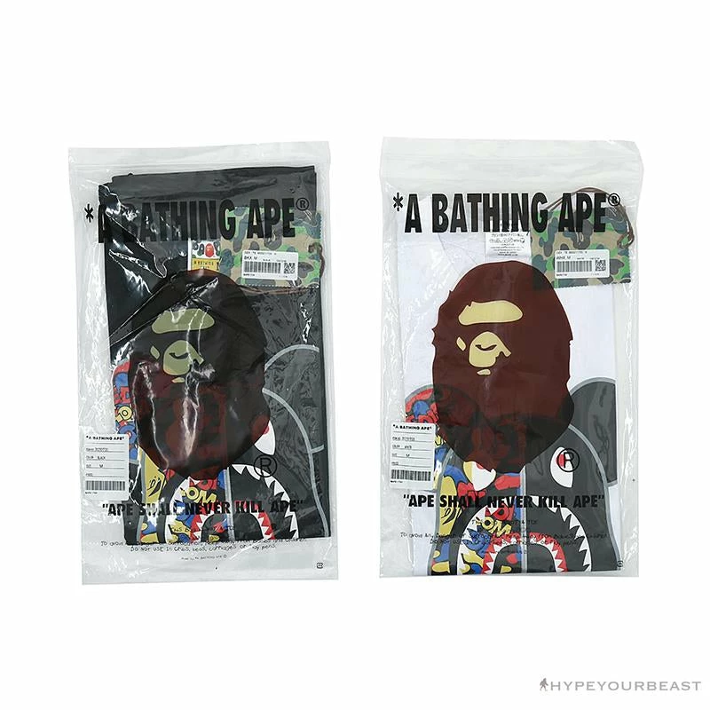 BAPE Violent Bear Color Stitching Tee Shirt ‘BLACK’