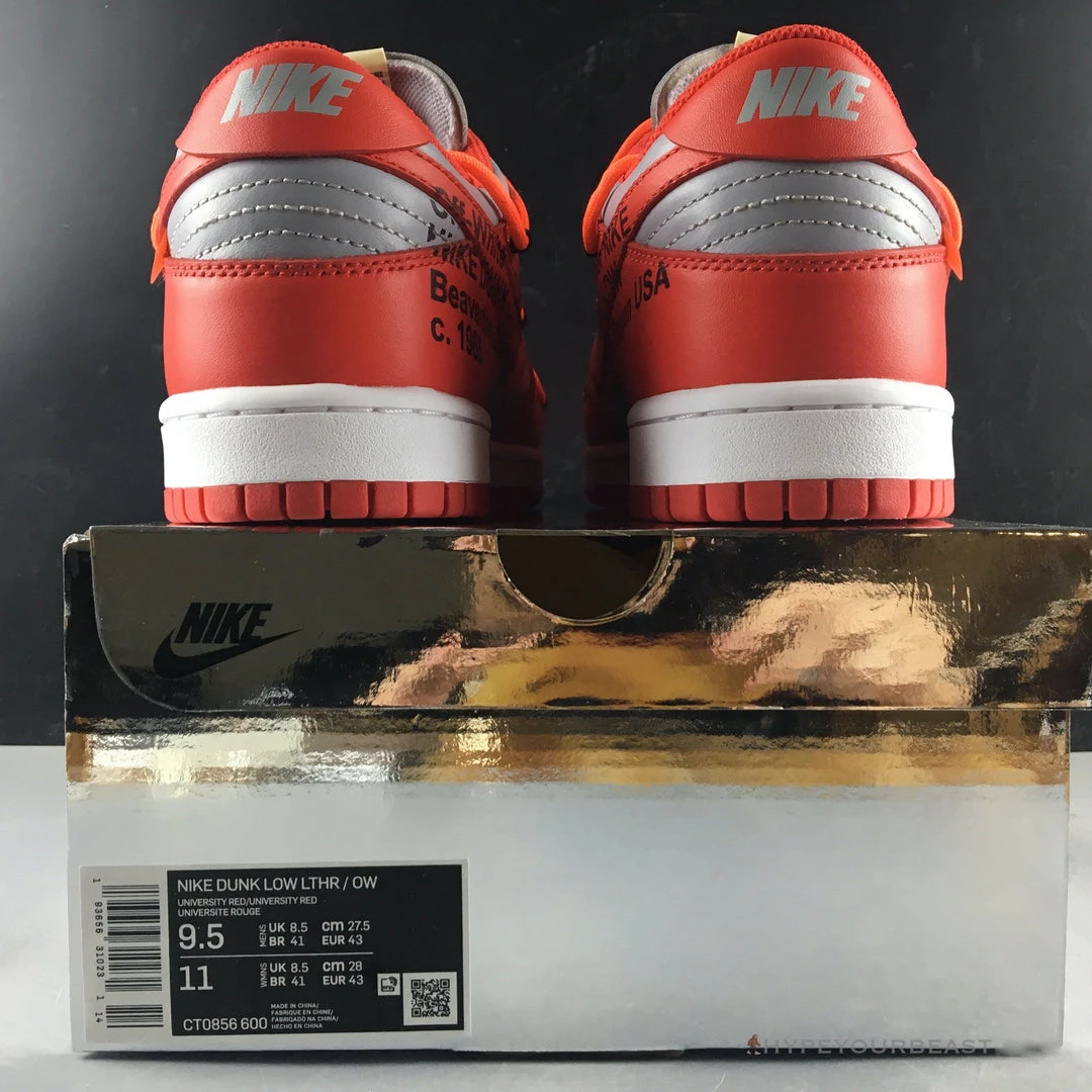 Nike Off-White X Dunk Low ‘University Red’
