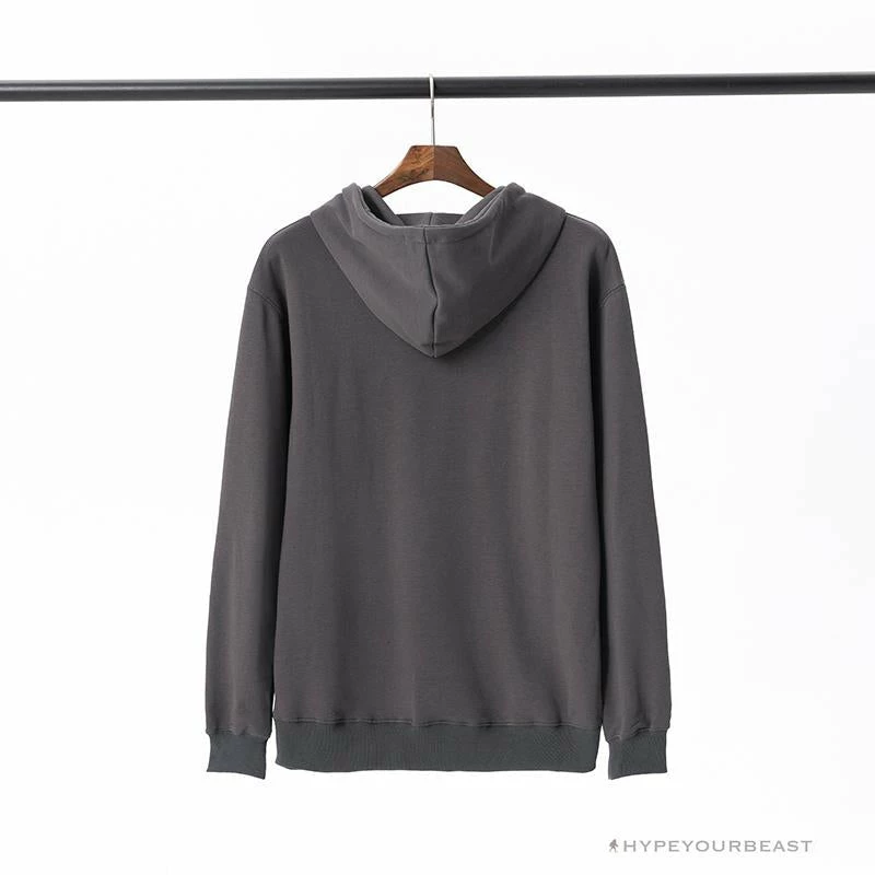 BAPE Classic Ape Head Embroidered Standard Cotton Terry Hoodie ‘DARK GREY’ Clothes