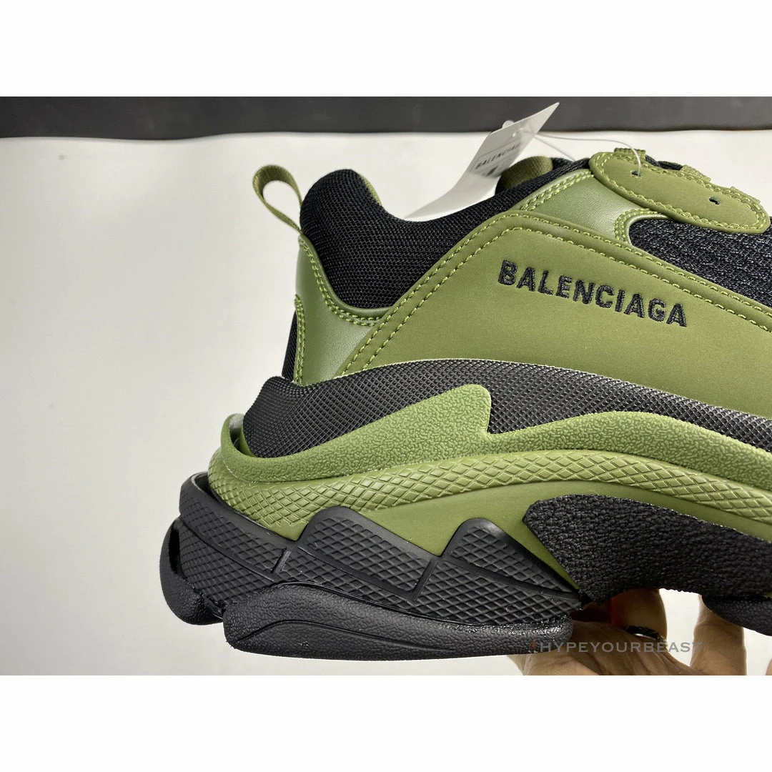 bcg triple s green / black Ba*len*cia*ga