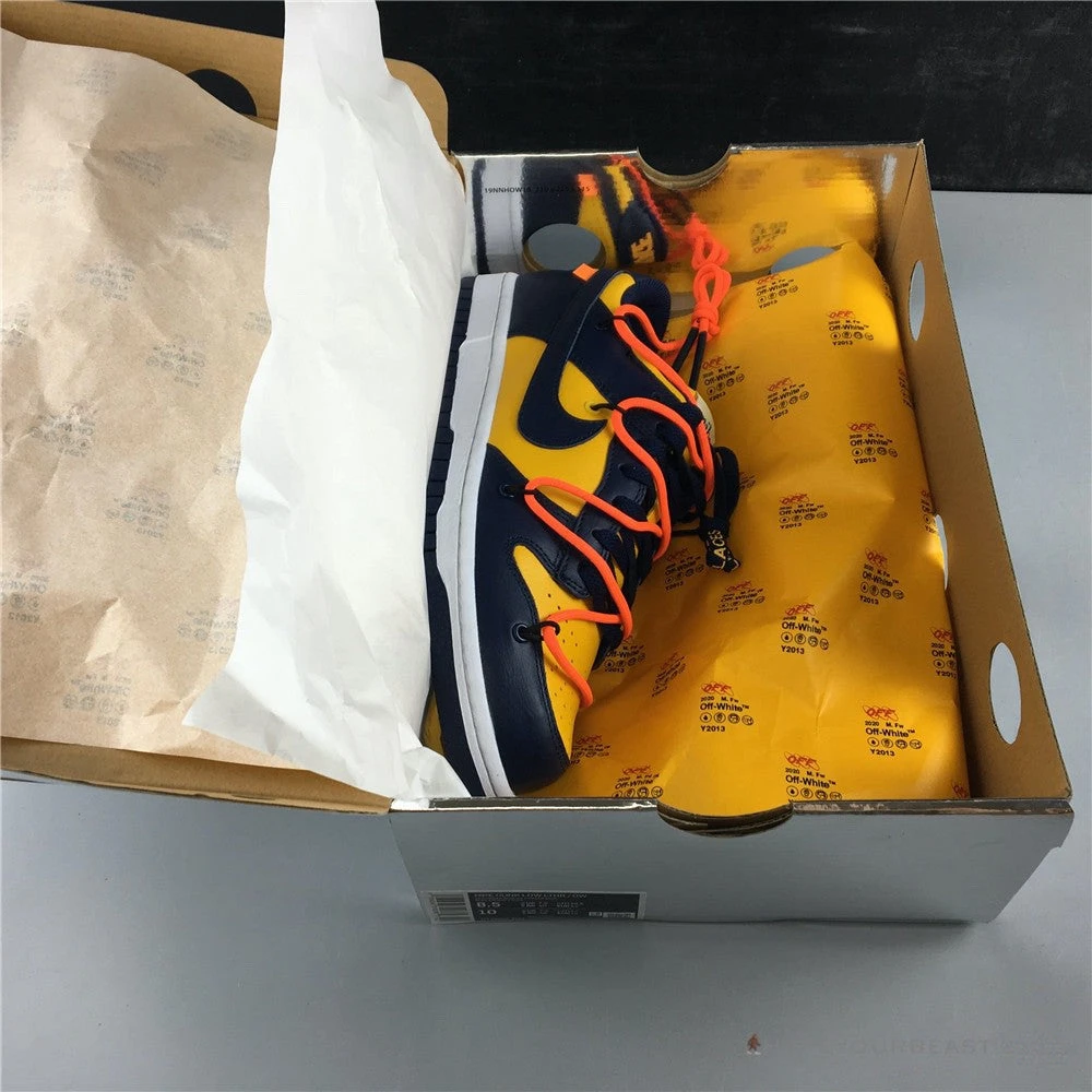 Nike Off-White X Dunk Low ‘University Gold’