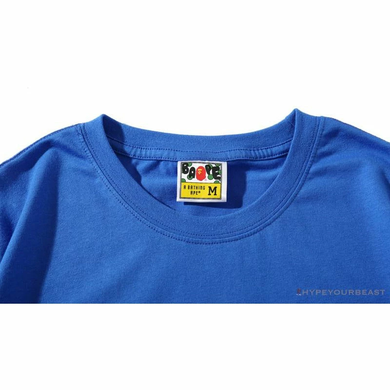 Clothes BAPE Little Ape Head Colorful Classic Tee Shirt ‘BLUE’