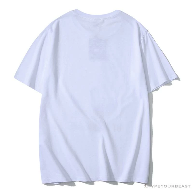 BAPE X MCM Camouflage Ape Head Tee Shirt ‘WHITE’