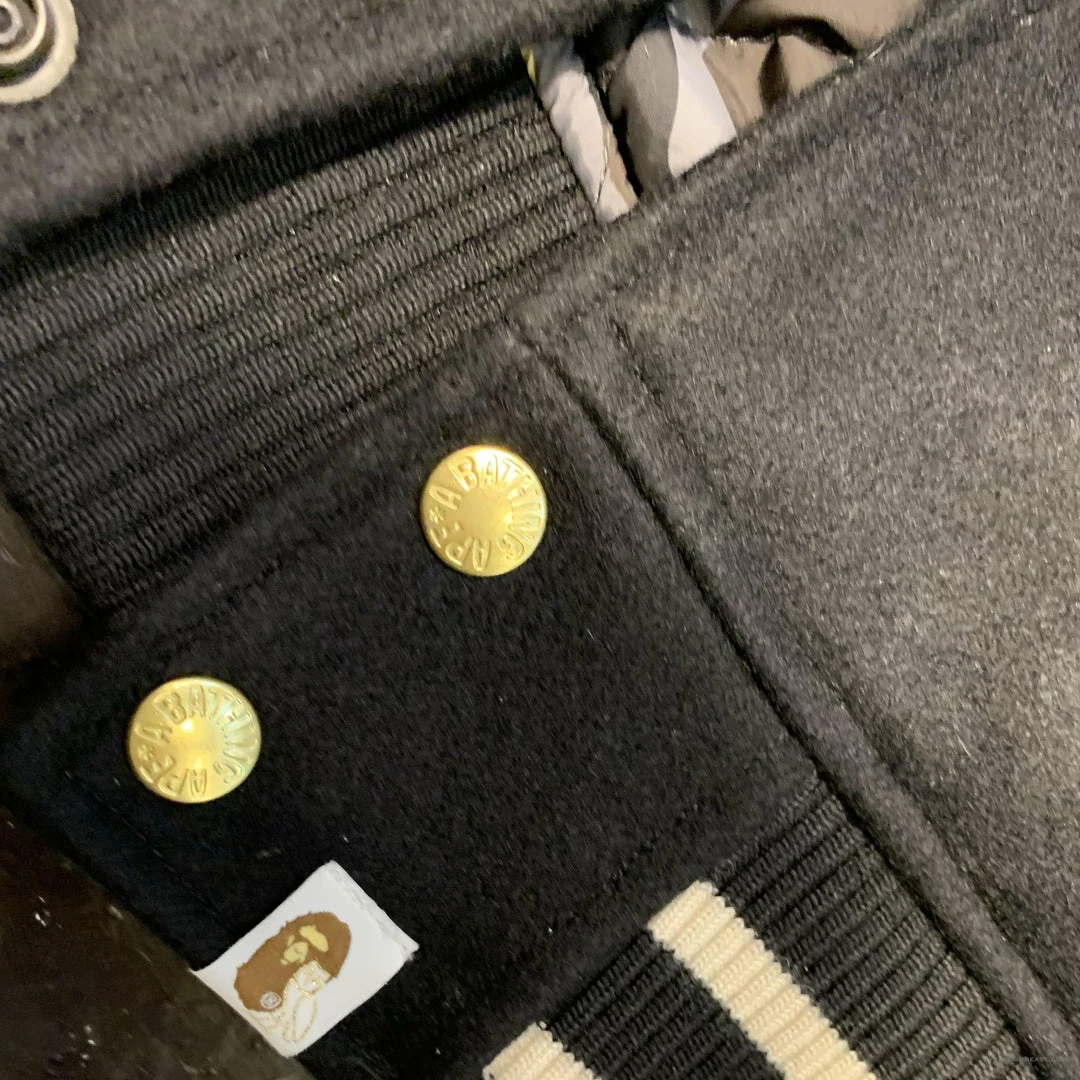 BAPE OVO Patchwork Baseball Owl Jacket Clothes