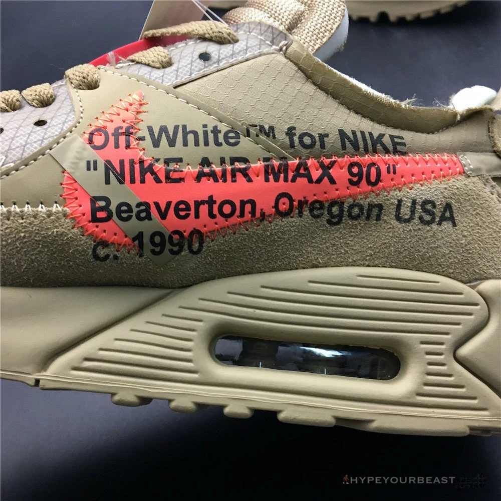 Off White X Nike Air Max 90 “Desert Ore”