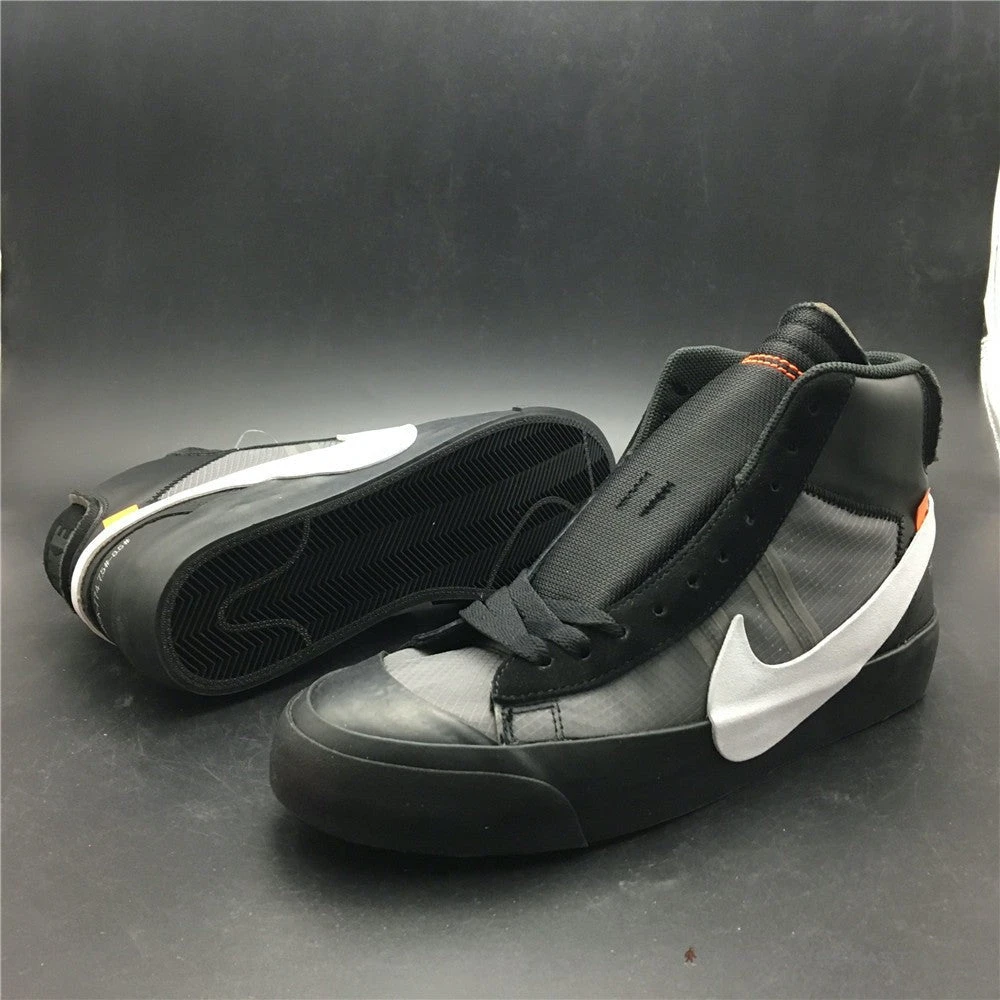 Off White X Nike Mid Blazer Black