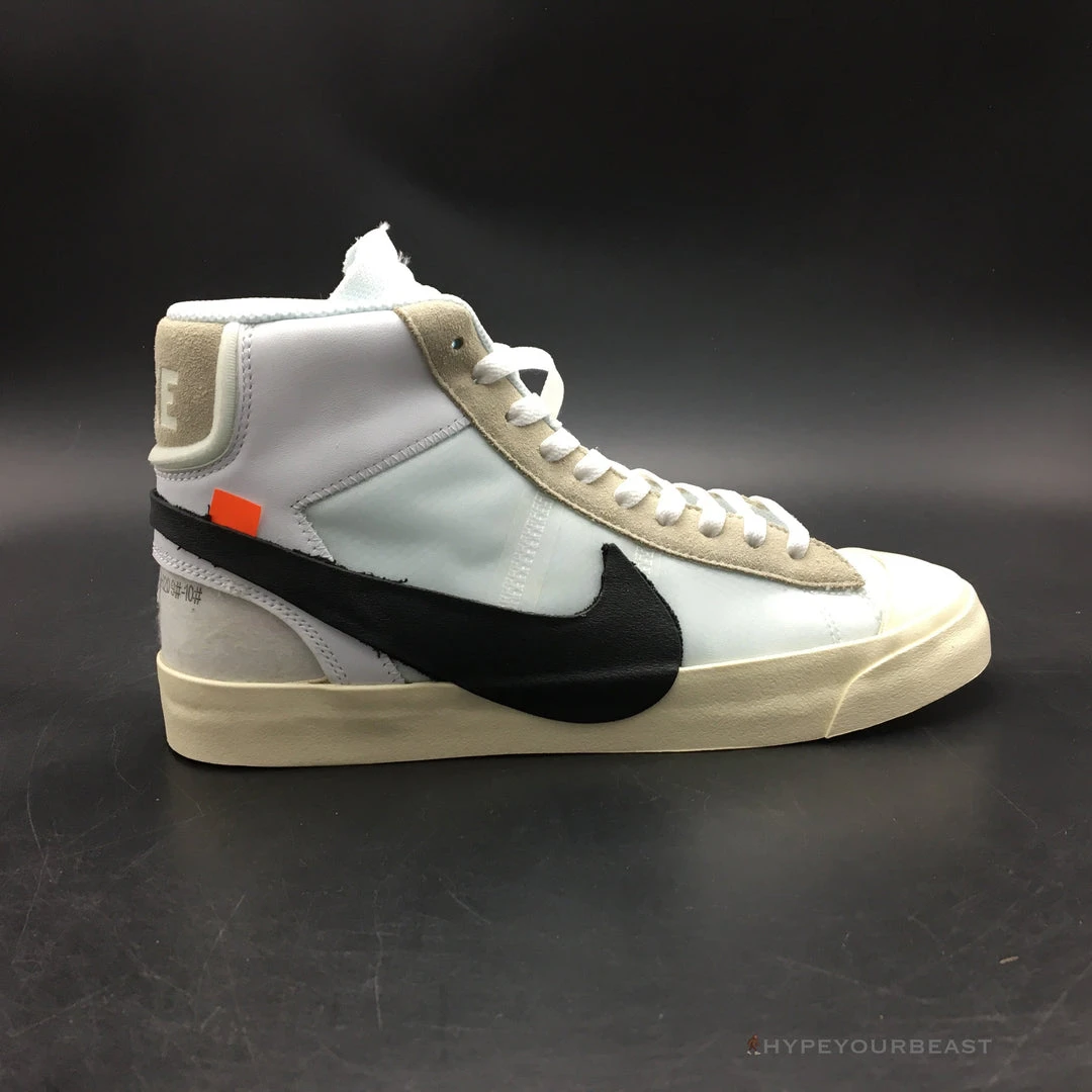 Off White X Nike Mid Blazer White