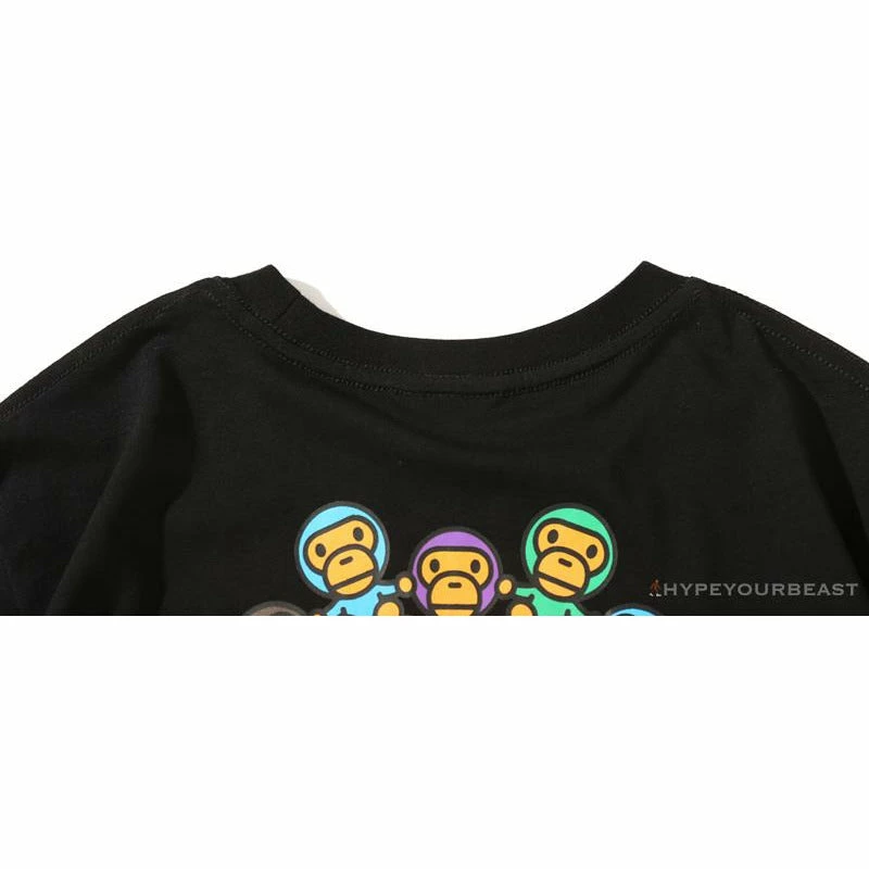 BAPE Baby Milo Ring Colorful Kaleidoscope Tee Shirt ‘BLACK’ Clothes