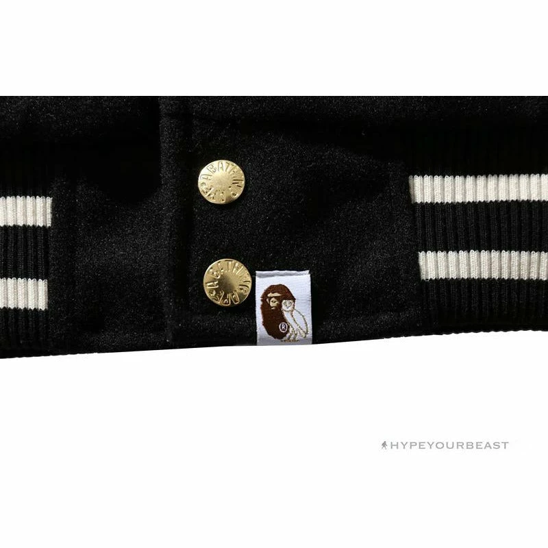 BAPE OVO Patchwork Baseball Owl Jacket Clothes