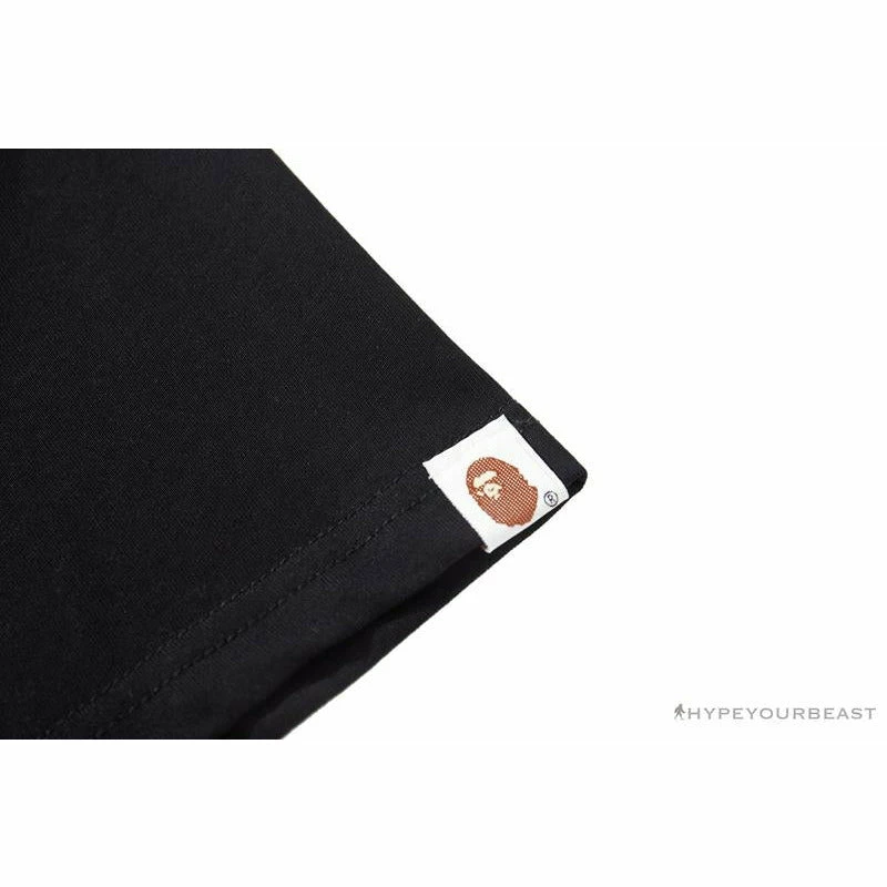 BAPE Baby Milo Color Letter Monkey Tee Shirt ‘BLACK’
