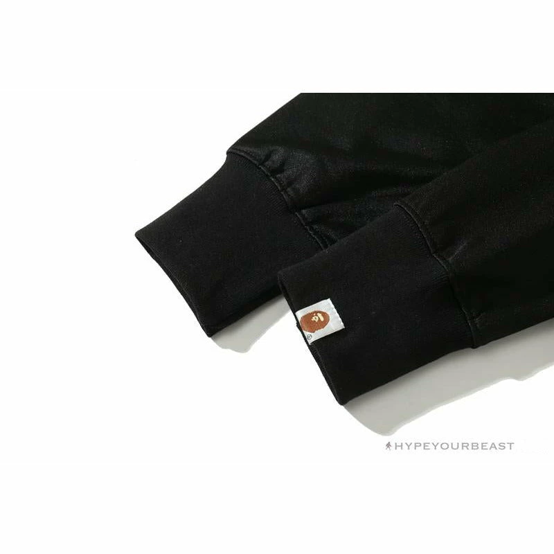 Clothes BAPE Badge LOGO Sticker Style Stitching Hoodie