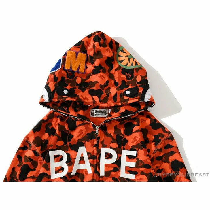 BAPE X XO Co-Branded Camouflage Hoodie ‘RED’